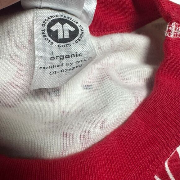 Hanna Andersson Womens Pajama Set M Fair Isle Flannel Knit Deer Christmas Pants - Picture 3 of 12